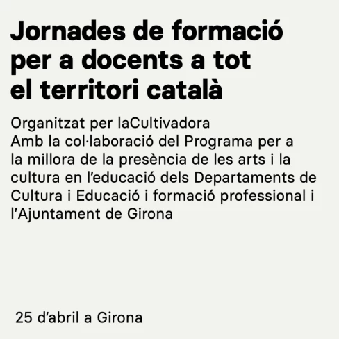 Portada del dossier de la jornada de docents a Girona