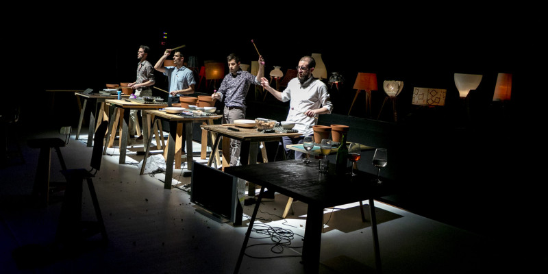 Concert dels quatre percussionistes del grup Frames Percussion