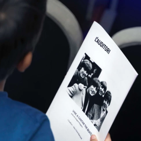 Portada de les partitures del concert Vine a Cantar Beatles
