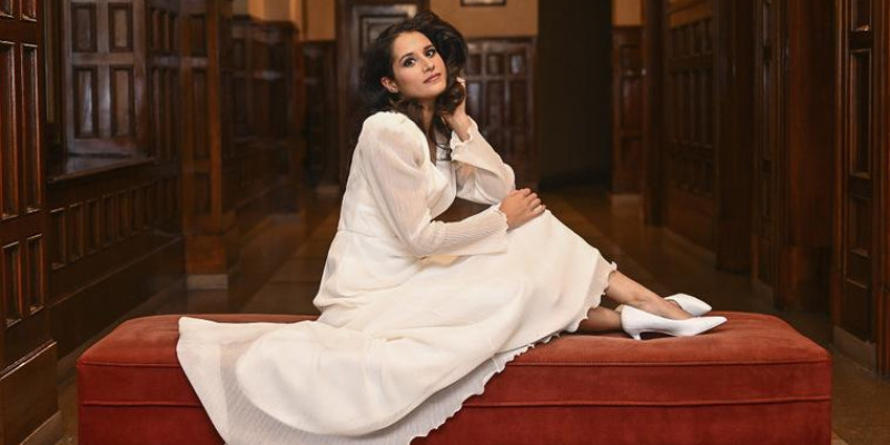 La soprano Sara Blanch i el pianista Albert Guinovart al Palau