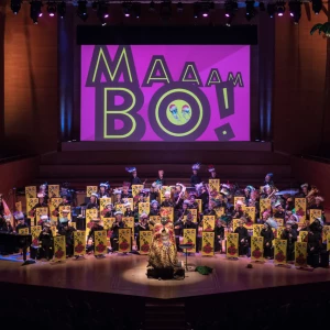Portada del dossier pedagògic del concert Maaambo!