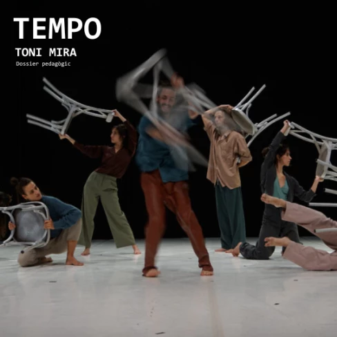 Portada del dossier pedagògic de l'espectacle Tempo