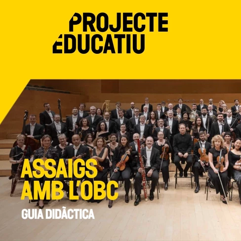 Portada del dossier pedagògic dels Assaigs amb l'OBC