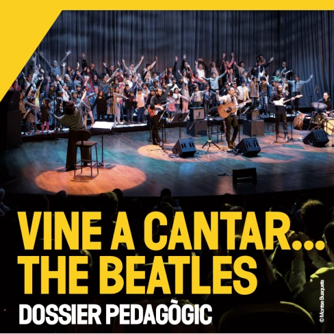 Portada del dossier pedagògic del concert Vine a Cantar Beatles