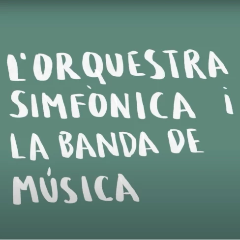 Vídeo divulgatiu sobre l'orquestra simfònica i la banda de música