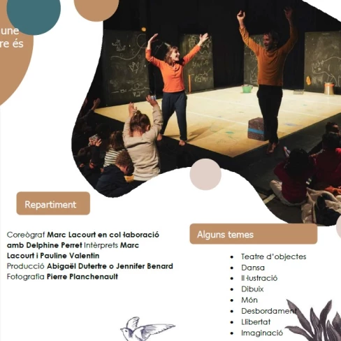 Portada del dossier pedagògic de l'espectacle Pourquoi un arbre est une poule