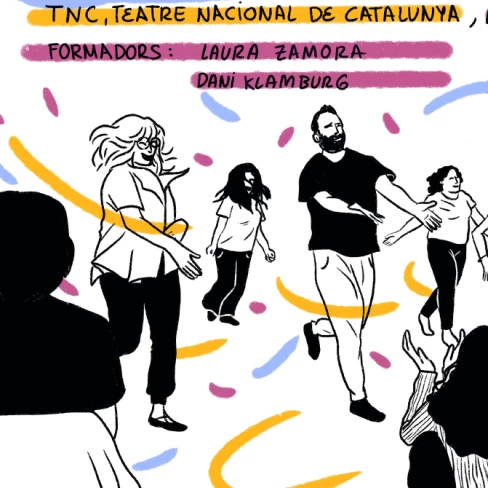 Relatoria gràfica de la formació Acollim des del teatre